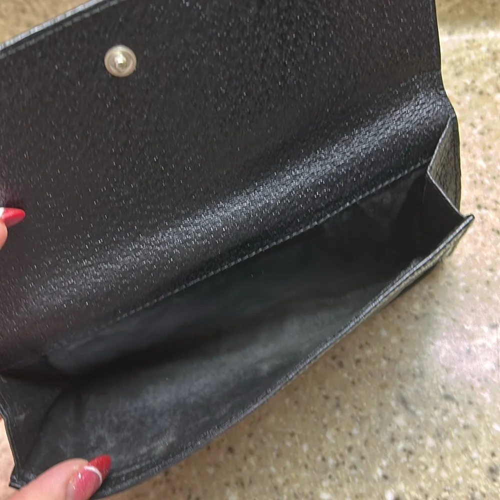 GUCCI Authentic black long wallet